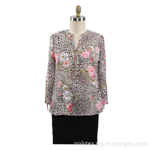 Long Sleeves Blouse Casual Ladies Shirt
